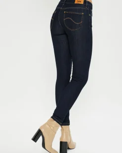 Jean skinny Scarlett One Wash bleu foncé-Lee Discount