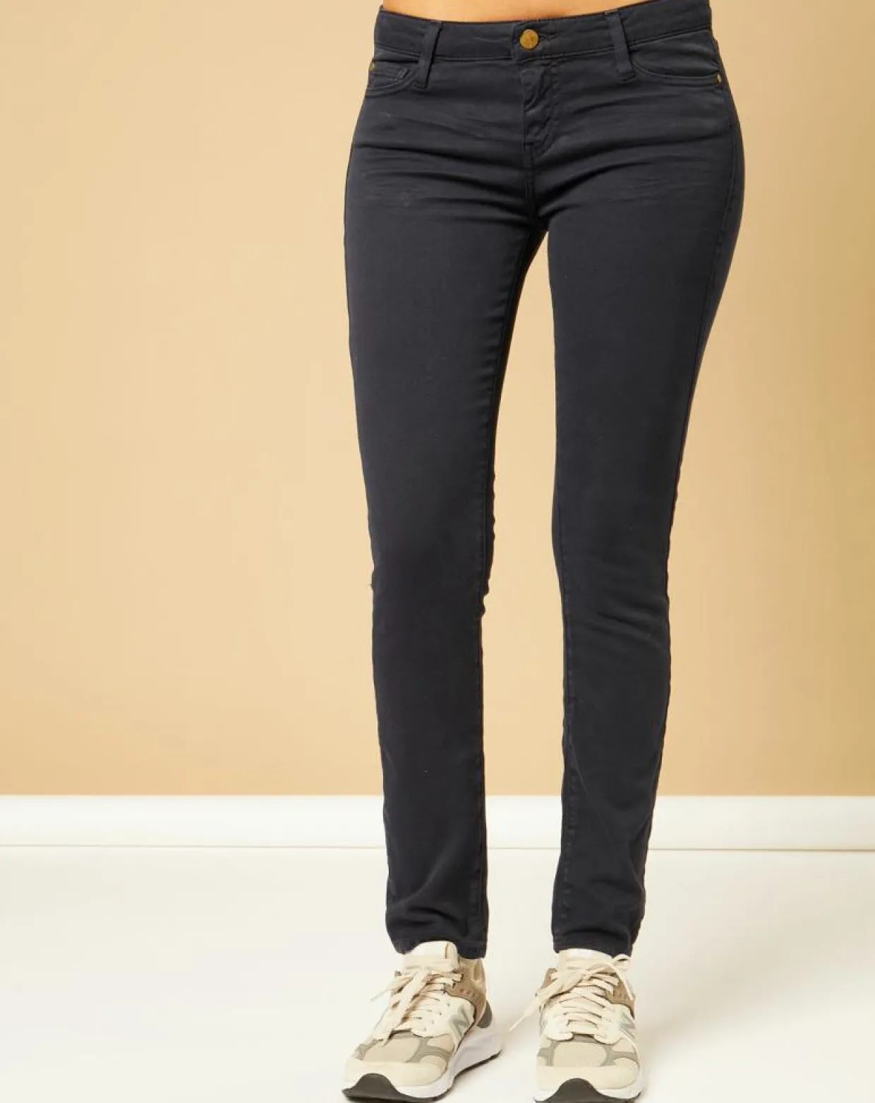 Femme Acquaverde Jeans^Jean slim 7/8 Scarlett bleu marine