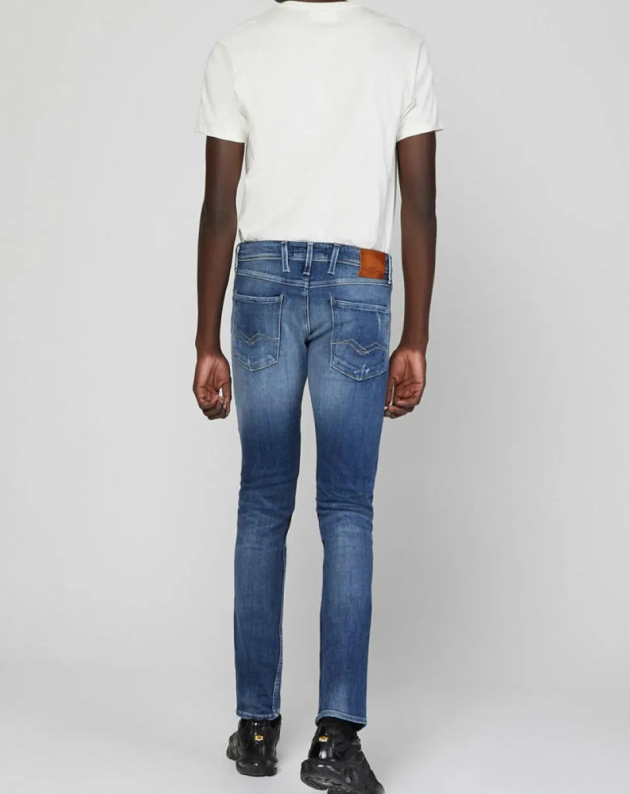 Jean Slim Aged 10 Yo Destroy bleu-Replay Outlet