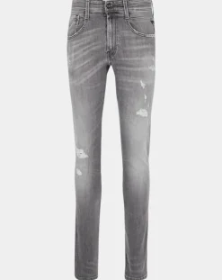 Jean Slim Aged Eco Anbass gris moyen-Replay Hot