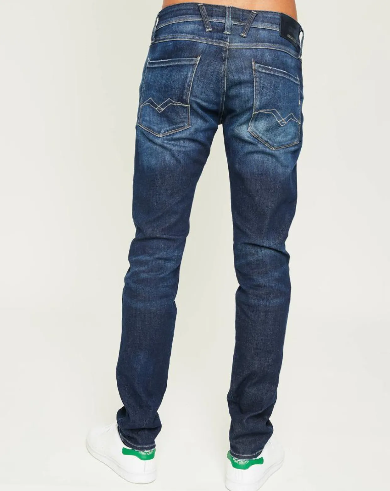 Jean Slim Anbass Ice Blast bleu foncé-Replay Hot