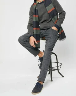Jean Slim Denim Washed gris-Hackett London Discount