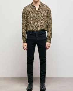 Jean Slim délavé noir délavé-The Kooples New