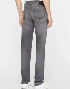 Homme Replay Jeans^Jean Slim en Coton Bio aged anbass 10y des gris