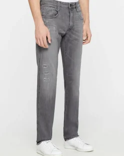 Homme Replay Jeans^Jean Slim en Coton Bio aged anbass 10y des gris