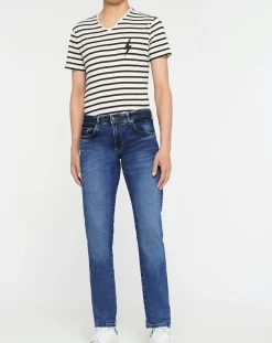 Jean Slim Fit Moustache bleu moyen-Hackett London Best