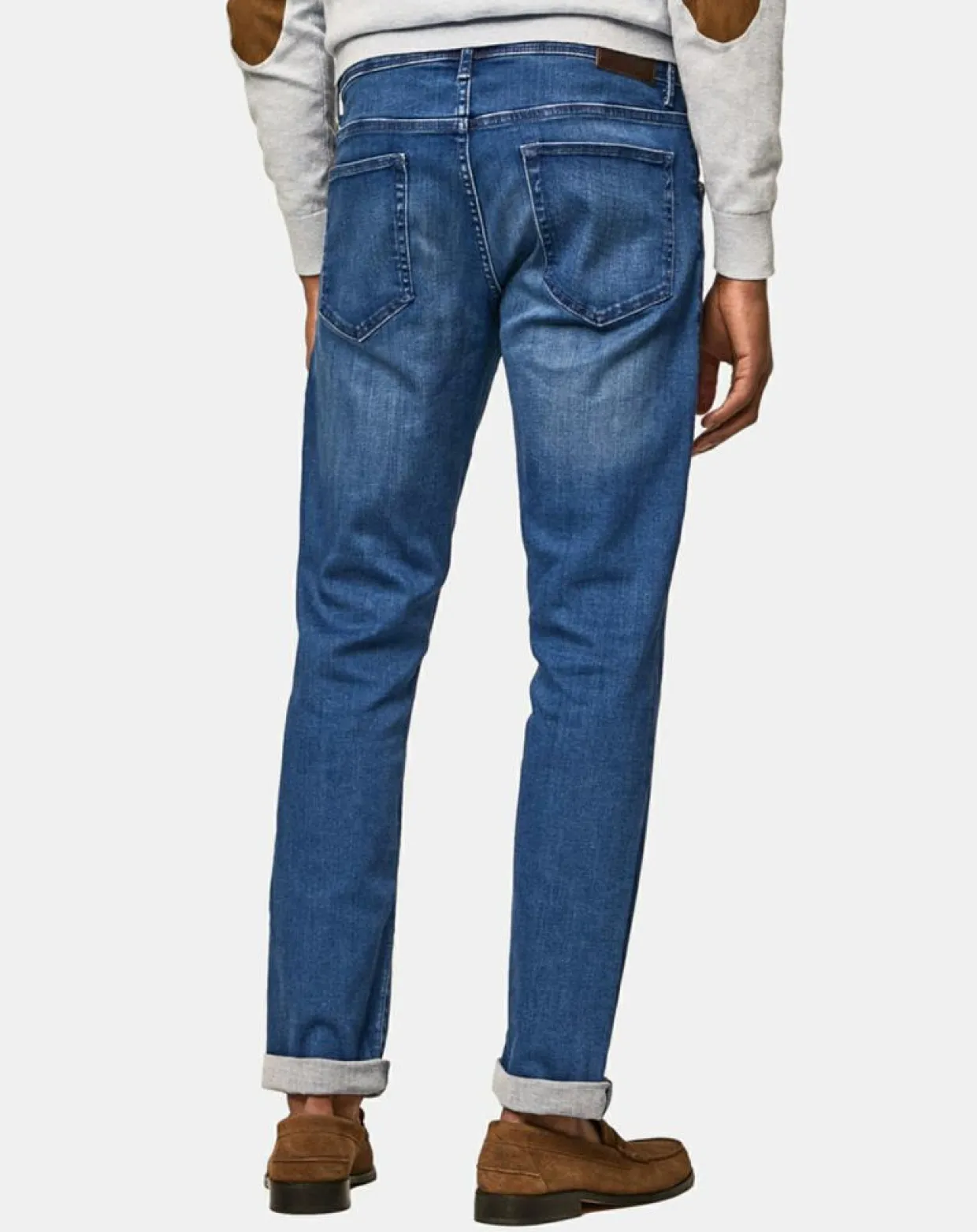 Jean Slim Fit Wash Flex bleu moyen-Hackett London Online
