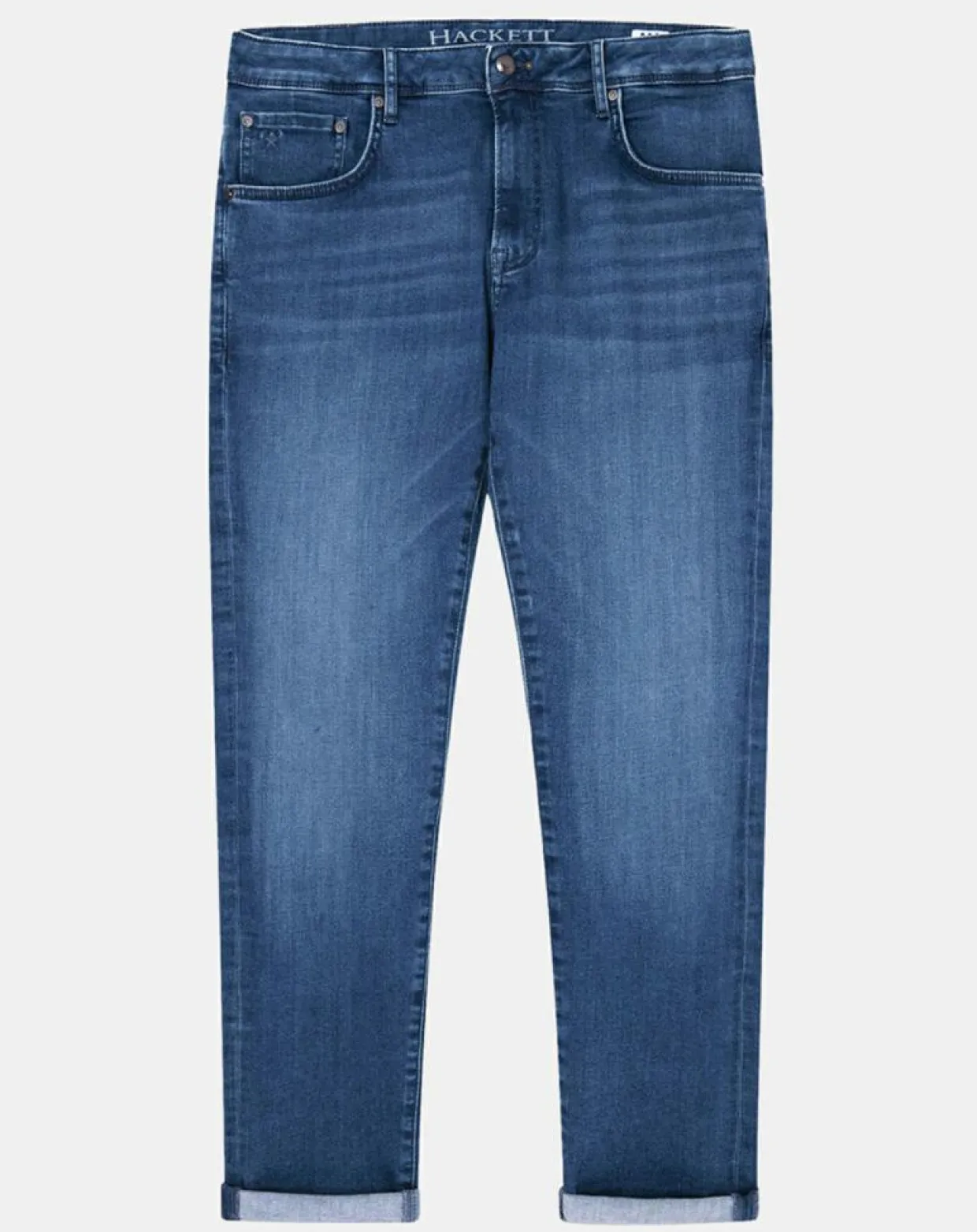 Jean Slim Fit Wash Flex bleu moyen-Hackett London Online