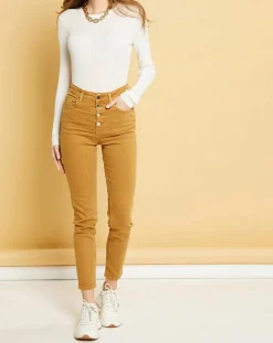 Femme Acquaverde Jeans^Jean slim Natural Nevada new sahara