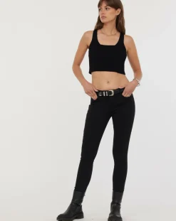 Femme Acquaverde Jeans^Jean slim Scarlett noir