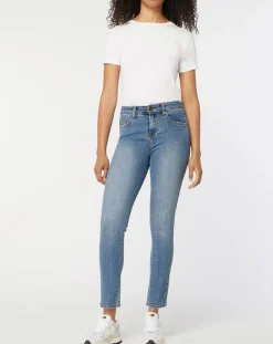 Femme Billabong Jeans^Jean Slim Shoreline bleu moyen