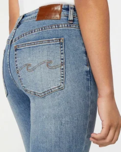 Femme Billabong Jeans^Jean Slim Shoreline bleu moyen