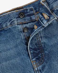 Homme The Kooples Jeans^Jean Straight delavé bleu denim