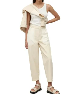 Femme Marc O'Polo Jeans^Jean Taille haute Oversize Patch blanc
