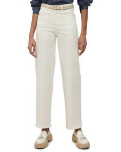 Jean taille haute Wideleg blanc-Marc O'Polo Outlet
