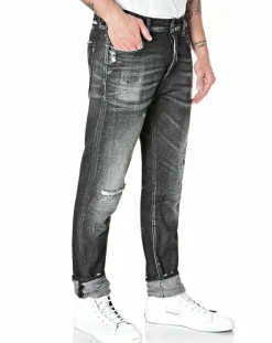 Homme Replay Jeans^Jean Tapered Tinmar noir délavé