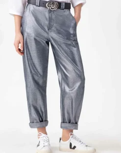 Femme Indies Jeans^Jean Timee bleu/argenté