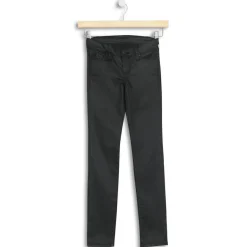 Enfant Teddy Smith Fille^Jean Waxe en Toile de Coton noir