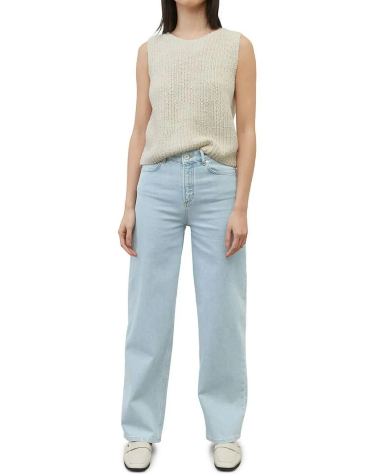 Jean Widefit Taille haute bleu clair-Marc O'Polo Hot