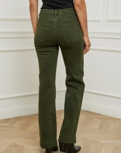 Jeans Alix kaki-L'Armoire de Suzette Sale