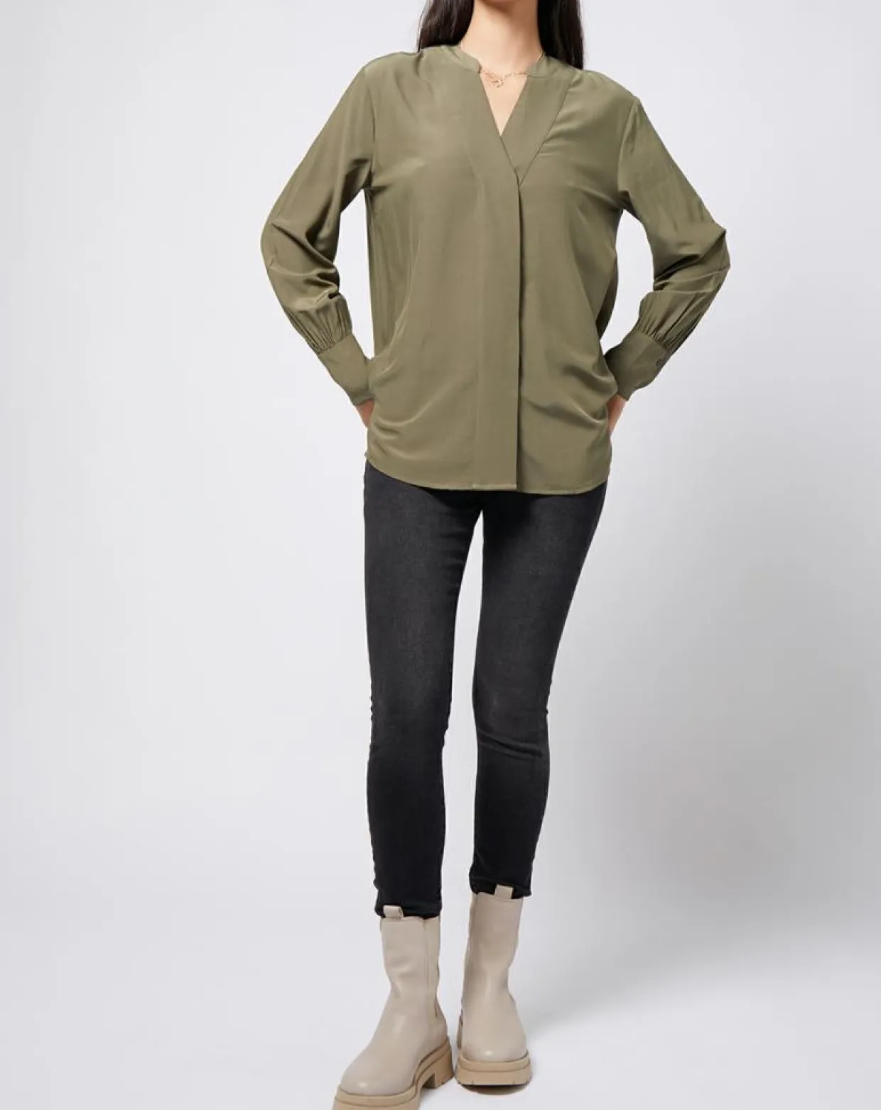 Femme Esprit Jeans^Jegging à taille mi-haute Slim Fit délavé gris foncé