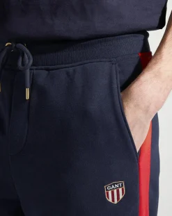 Homme Gant Pantalons^Jogging ajusté bleu foncé