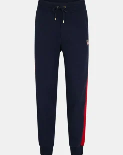 Homme Gant Pantalons^Jogging ajusté bleu foncé