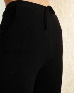 Femme Miss Cashmere Pantalons^Jogging en Laine & Cachemire Salomé noir