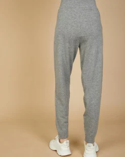 Femme Cashmere Tribu Pantalons^Jogging en Laine & Cachemire Olivia gris chiné foncé