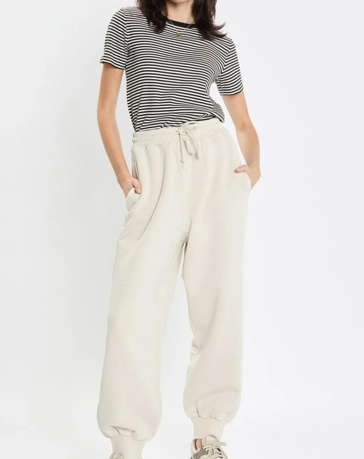 Femme Marc O'Polo Pantalons^Jogging large 90s écru