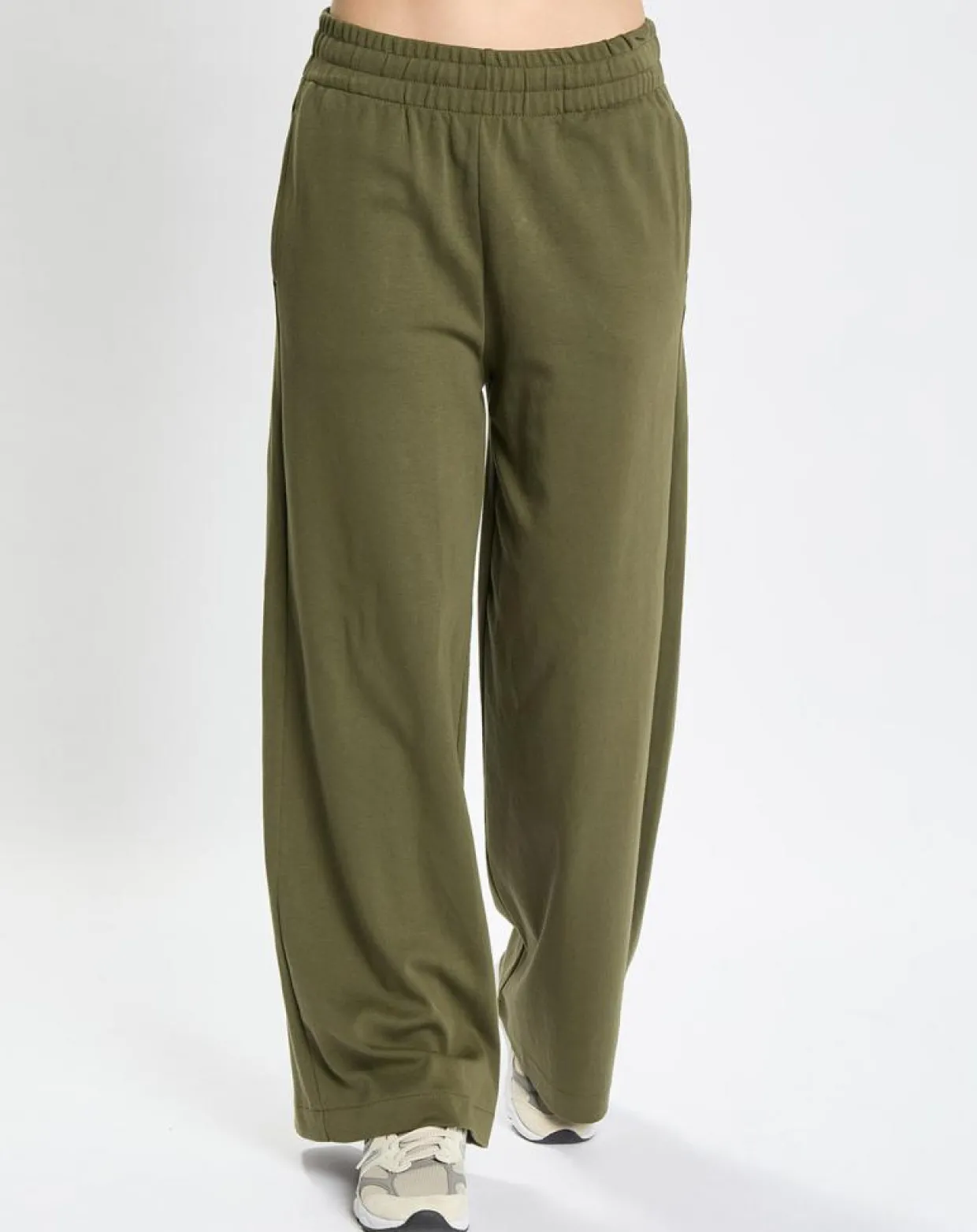 Femme Marc O'Polo Pantalons^Jogging large taille élastique kaki