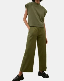 Femme Marc O'Polo Pantalons^Jogging large taille élastique kaki