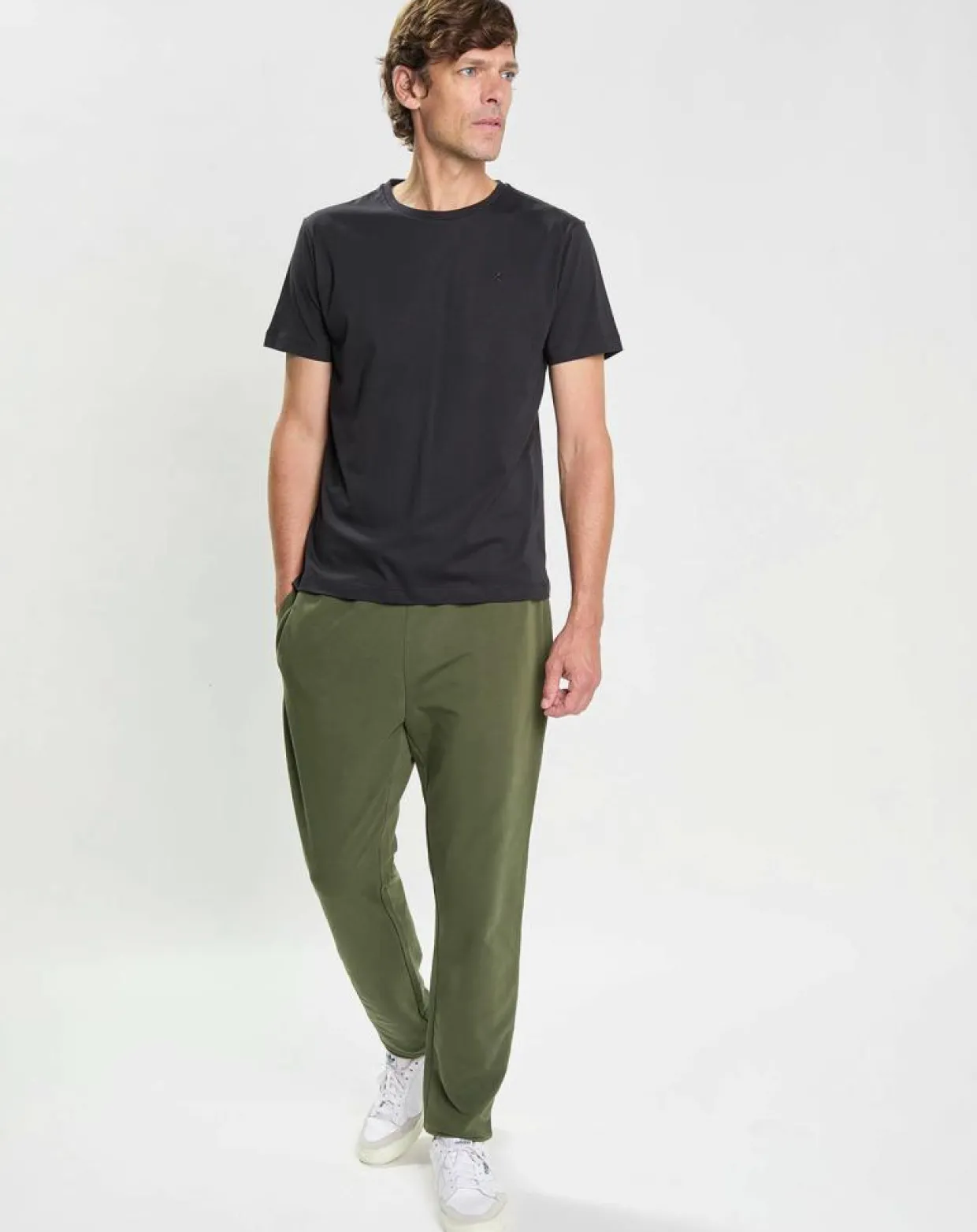 Jogging Slim Fit uni Sport kaki-Hackett London Sale