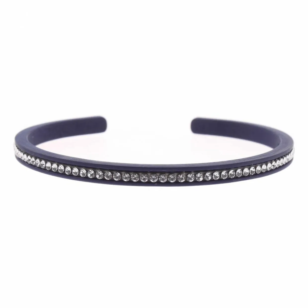 Femme Les Interchangeables Bracelets^Jonc Gomme Strass 1 rang marine