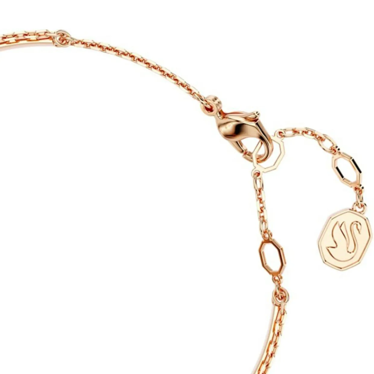 Femme Swarovski Bracelets^Jonc Swan Cygne doré rose/noir