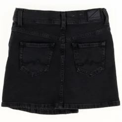 Enfant Pepe Jeans Fille^Jupe en Jean Hannah à boutons et asymétrique noire