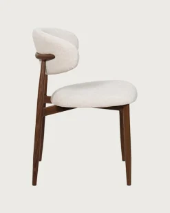 Uniqka Chaises^Kerin - Chaise en tissu et pieds métal