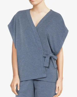 Femme Passionata Lingerie, Nuit^Kimono Kira gris chambray