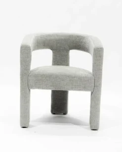 Uniqka Fauteuils^Lagon - Fauteuil de salon gris en tissu design