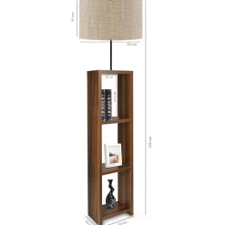 Opviq Lampadaire^Lampadaire Ayd beige - 21x38x90 cm