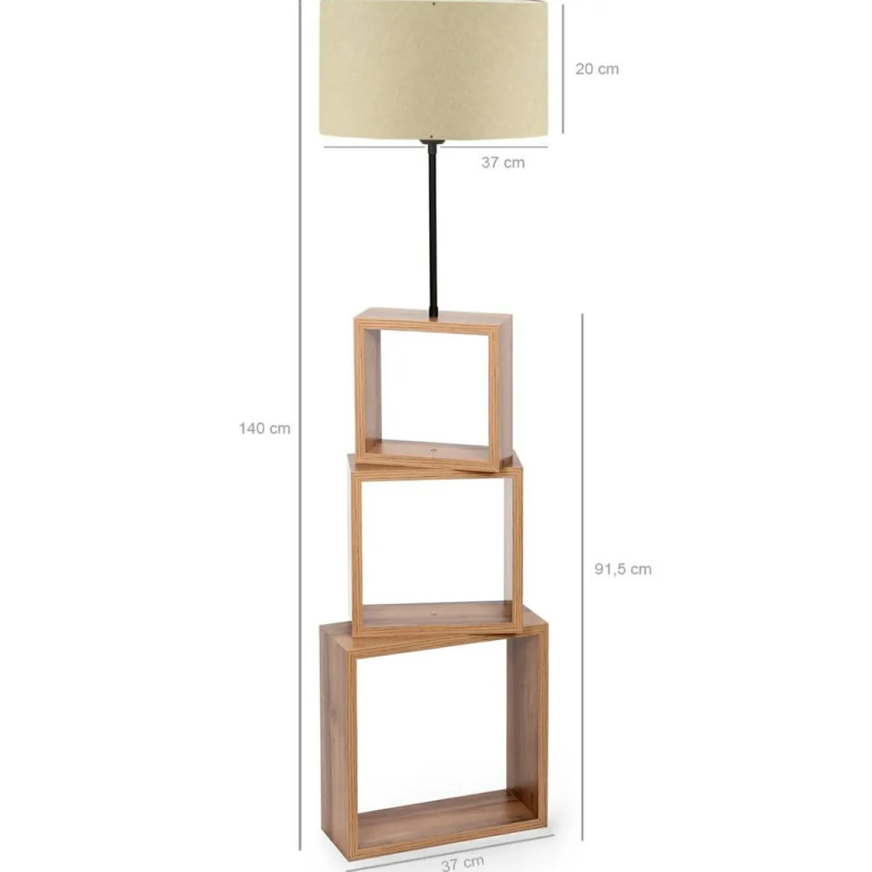 Lampadaire AYD crème - 20x37x140 cm-Opviq Hot