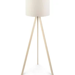 Opviq Lampadaire^Lampadaire Ayd crème/chêne - 38x140 cm