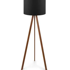 Lampadaire Ayd noir/brun - 38x140 cm-Opviq Best