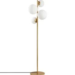 Lampadaire Fazli doré - 33x33x162 cm-Sheen Online