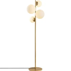 Lampadaire Fazli doré - 33x33x162 cm-Sheen Online
