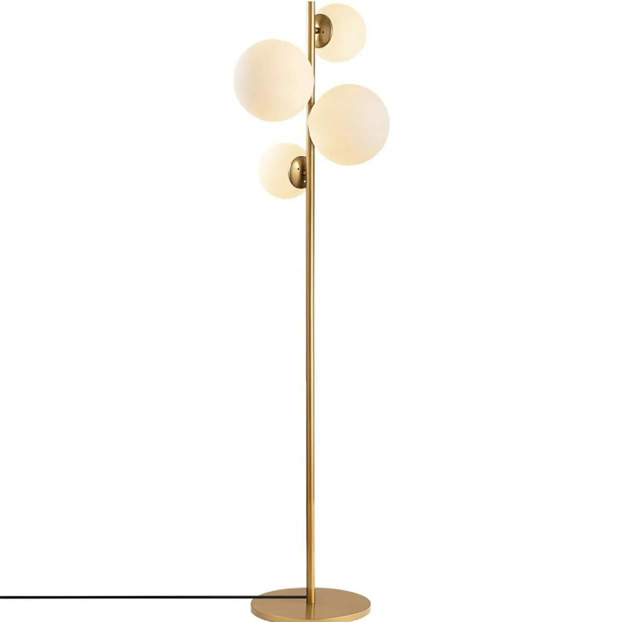 Lampadaire Fazli doré - 33x33x162 cm-Sheen Online