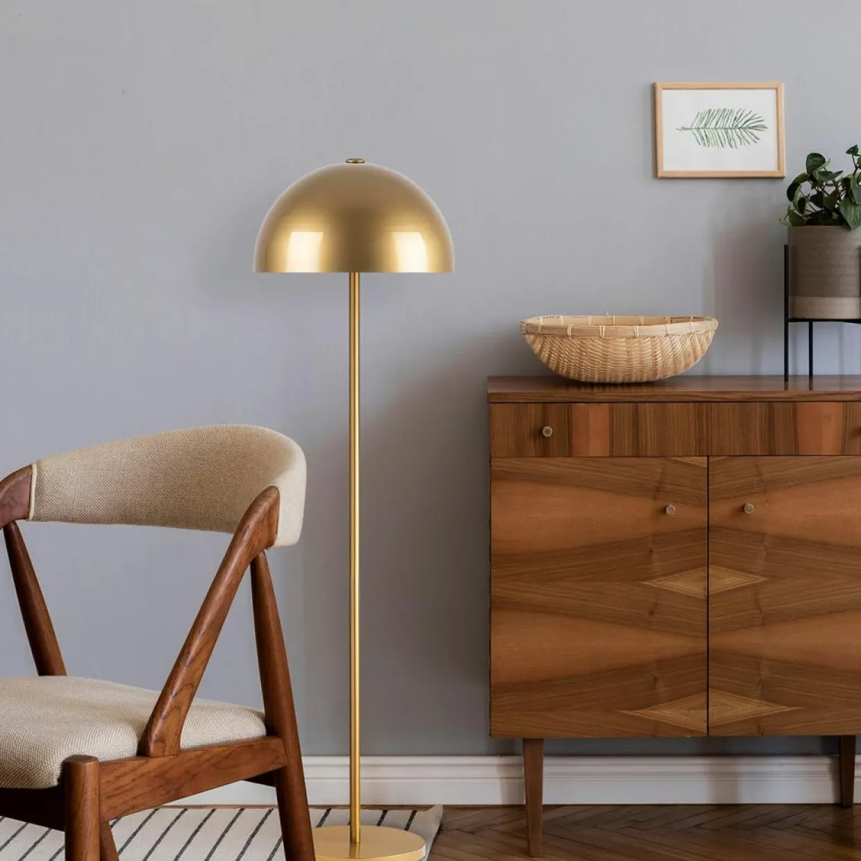 Sheen Lampadaire^Lampadaire Mixed doré - 40x40x154 cm