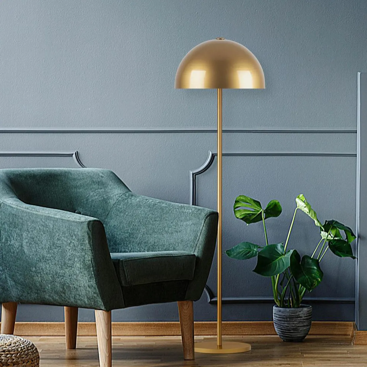 Sheen Lampadaire^Lampadaire Mixed doré - 40x40x154 cm