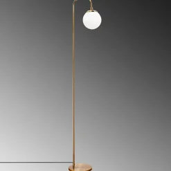 Lampadaire Viran doré - 27x27x146 cm-Opviq