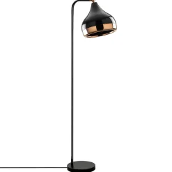 Opviq Lampadaire^Lampadaire Yildo cuivre/noir - 30x17x120 cm